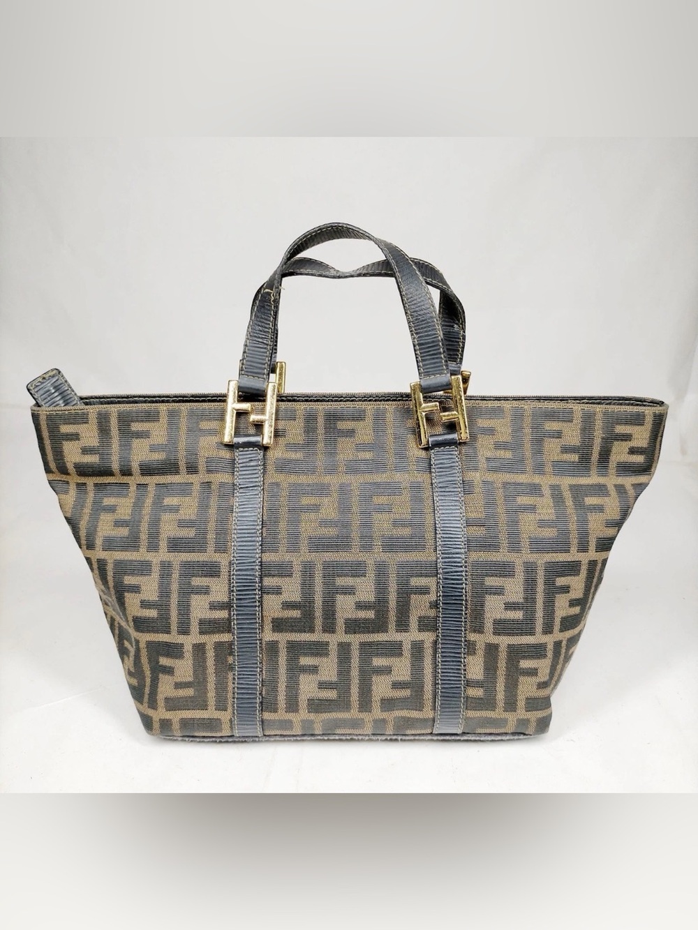 Authentic Vintage Fendi Zucca FF Canvas Tote 🤎 W COA